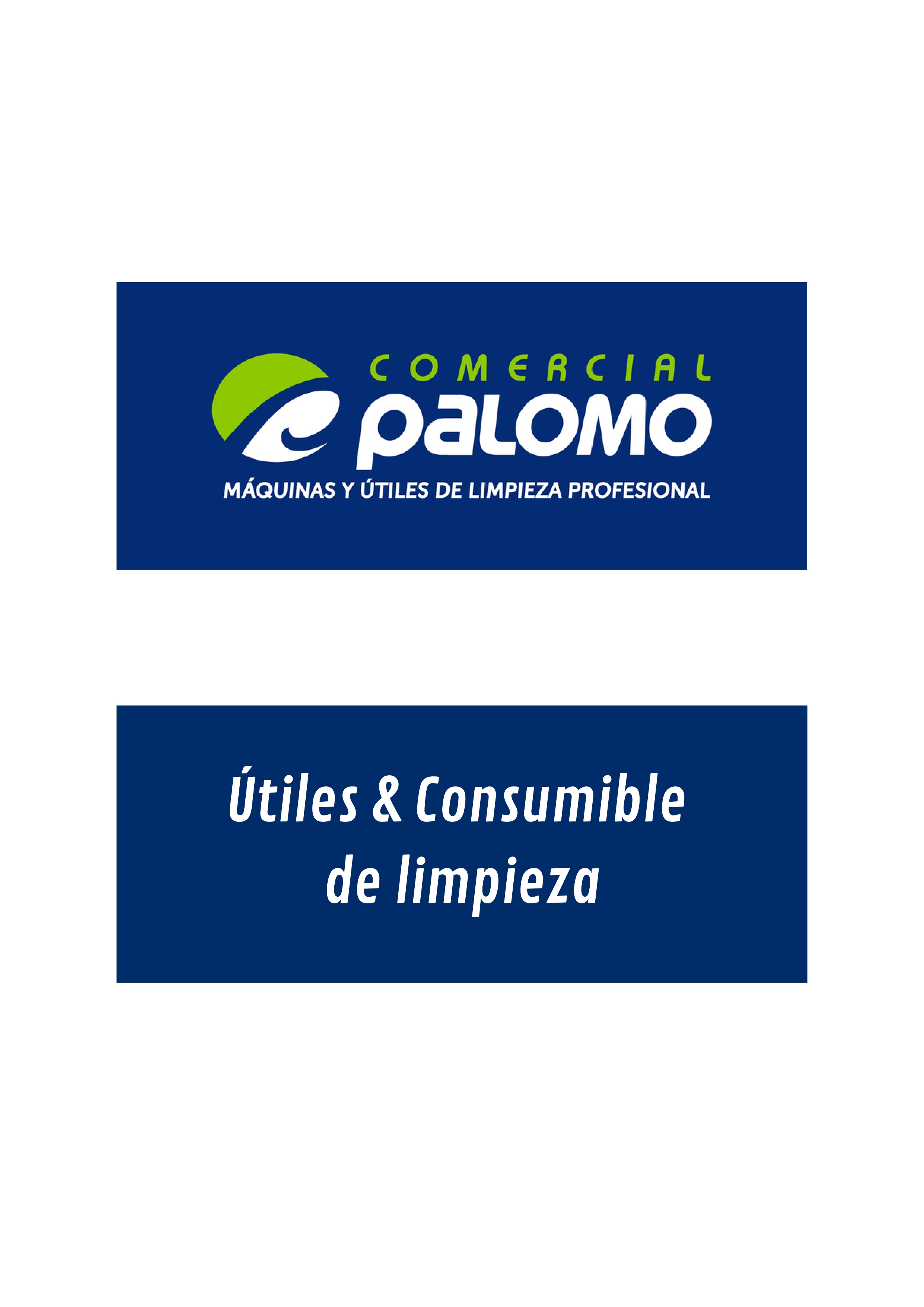 Útiles y consumibles de limpieza