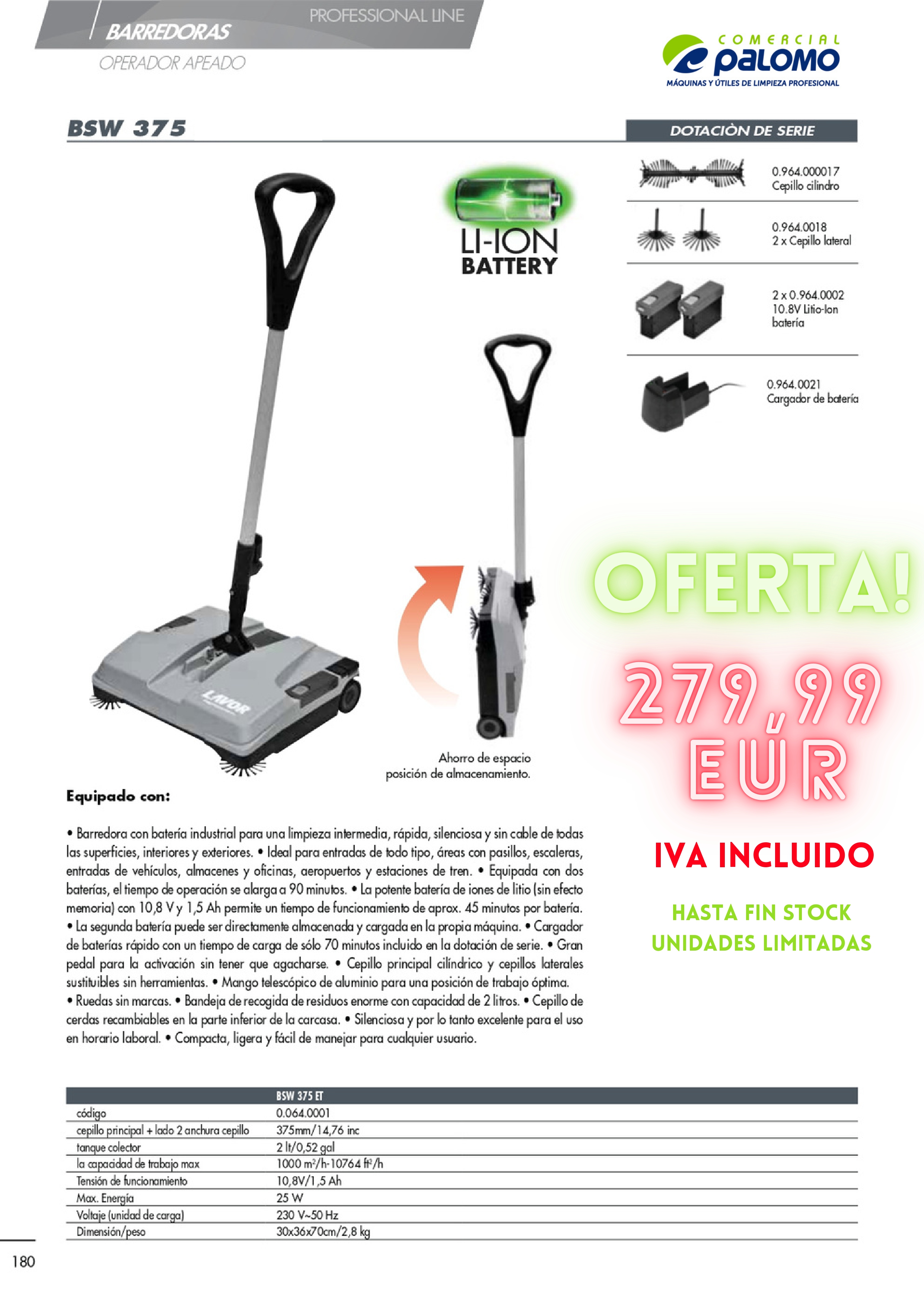 Oferta Barredora Compacta